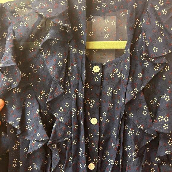 NWT veronica beard finley floral blouse - Picture 6 of 8